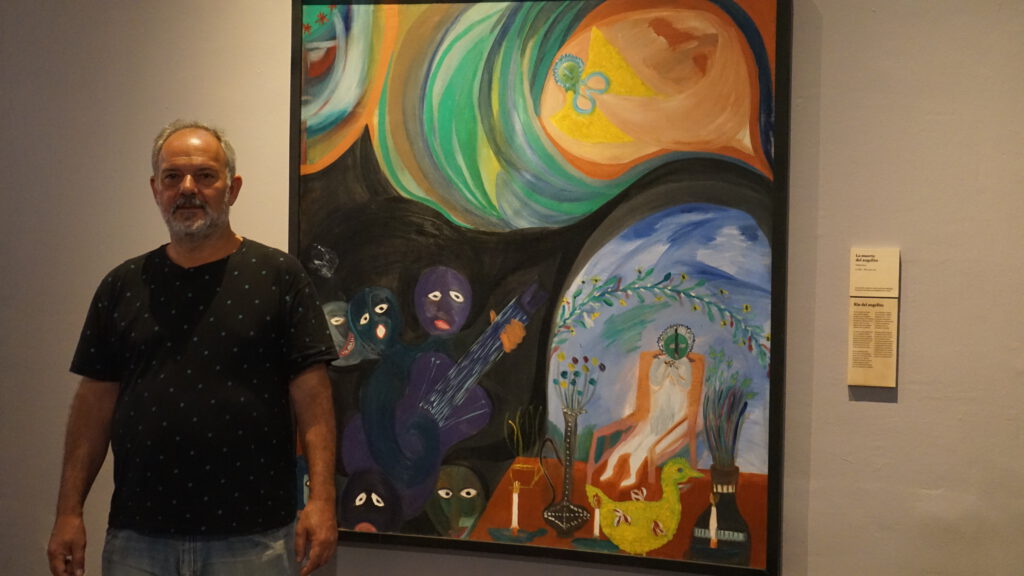 El trovador argentino Diego Dana visitó la Sala Museo Violeta Parra: «Además de ser profundamente chilena, también es profundamente universal»
